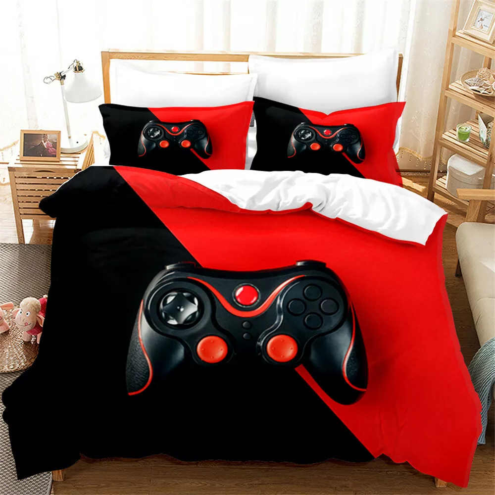 Red and black bedroom set deals