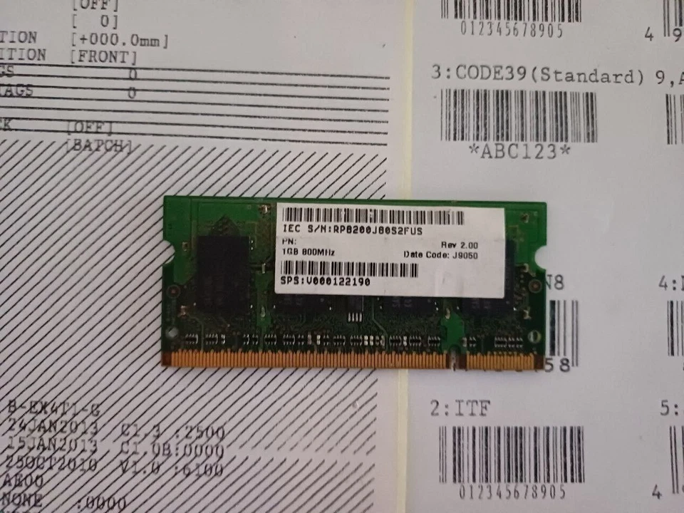 (Lot of 3) Qimonda HYS64T256020EDL-2.5C2 2GB/1GB - Image 4 of 4