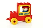 Lego Duplo Basic Set 2403 Fire Chief Building Set 100% complete vintage 1985