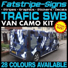 fits RENAULT TRAFIC SWB CAMO GRAPHICS STICKERS STRIPES CAMPER VAN MOTORHOME