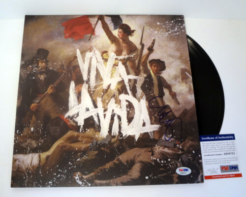 Chris Martin Coldplay signiertes Viva La Vida Vinyl Schallplatte Album PSA/DNA COA - Bild 1 von 1