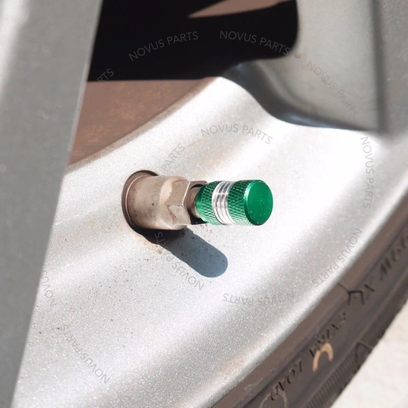 Cubierta de vástago de válvula antideslizante para Pontiac Grand Prix Montana Sunfire 4 piezas llanta verde Foto 4 de 4