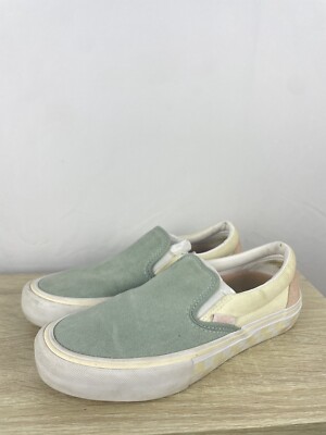 Vans Men's Slip On Pro Washout Blue Antique White Canvas And