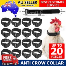 10/20x Anti Crow Collar for Roosters Cockerel No Crow Noise Neck Belt Nylon