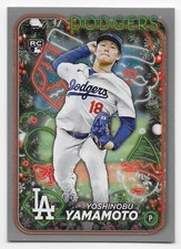 2024 Topps Holiday YOSHINOBU YAMAMOTO Mega Box Rookie SILVER GLITTER #H88