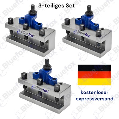 Drehstahlhalter Gr. A System Multifix Schnellwechsel Stahlhalter 3-teiliges Set