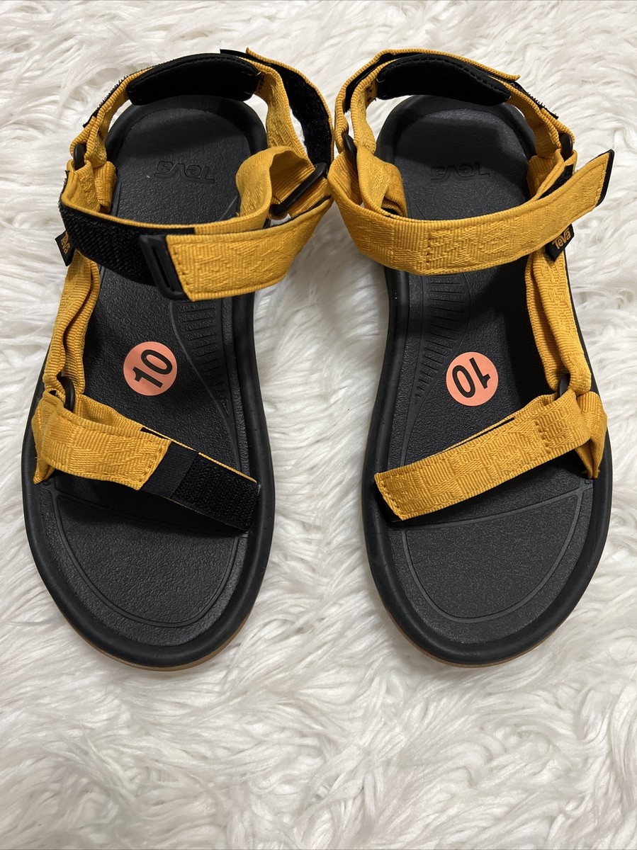 Vintage Teva Pattern Sport Hiking Outdoor Strappy Sandals Yellow Womens 10  Men