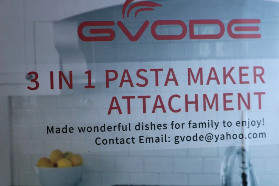 Accesorio para hacer pasta 3 en 1 GVODE para batidora de pie comienza a hacer la mejor pasta Foto 4 de 4