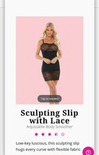 Pure romance Skulpting slip with lace Lingerie New