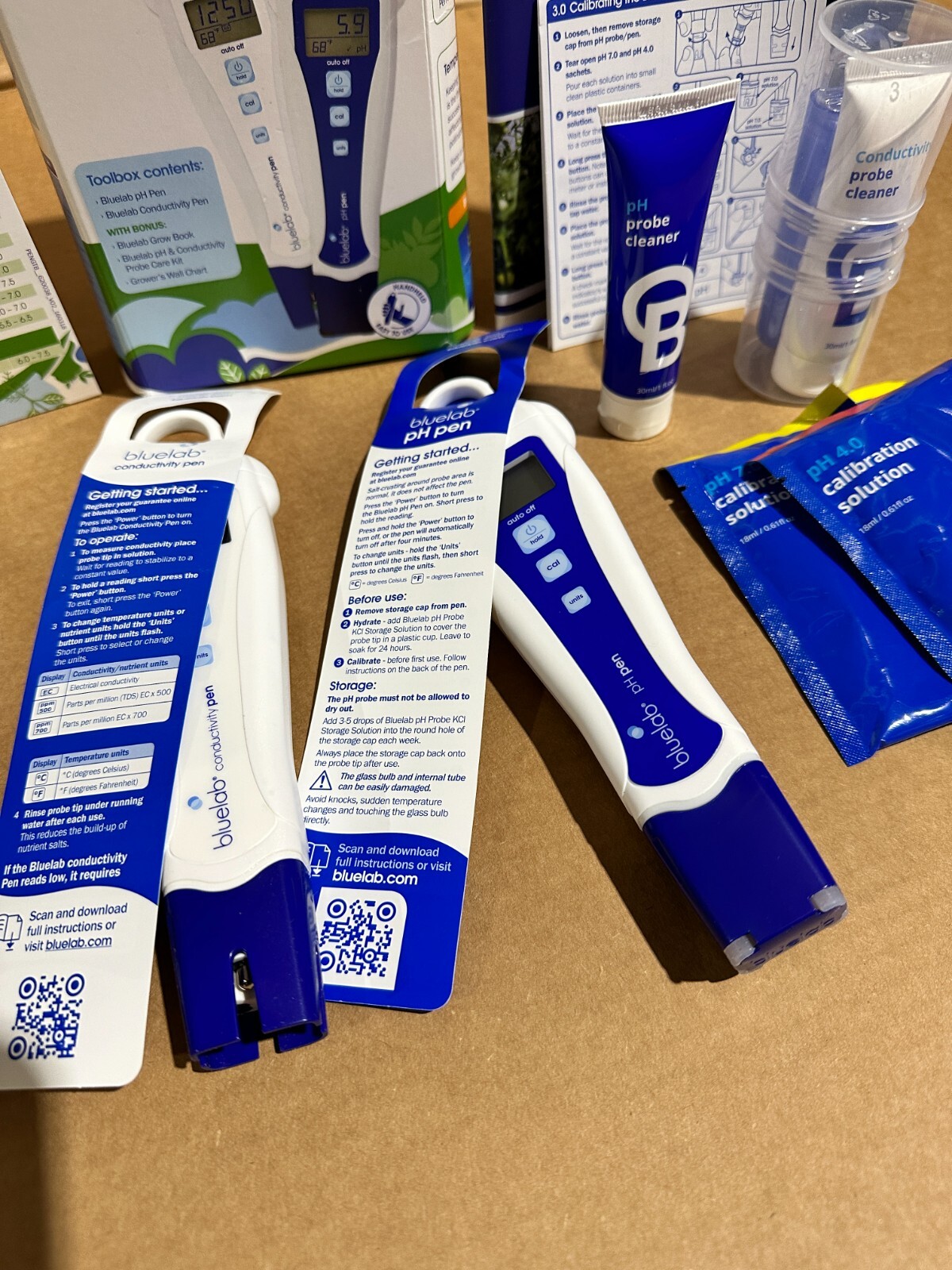 Bluelab PENGTB Grower's Toolbox with pH Pen, Conductivity Pen and Probe Care