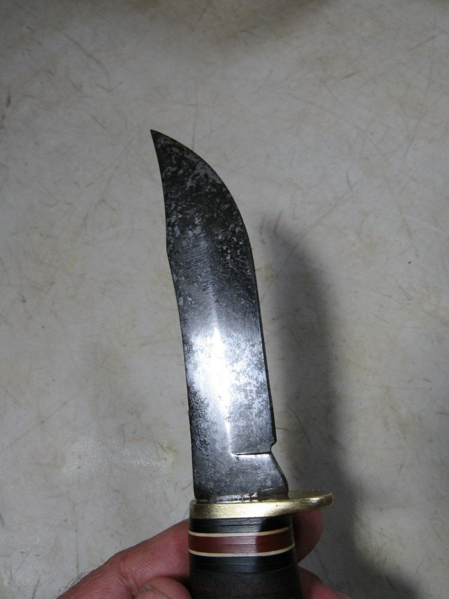 80s Hartt Camelskin ウイングチップ US8D Vintage 1984 Western Cutlery USA L66 H Fixed Blade Hunting