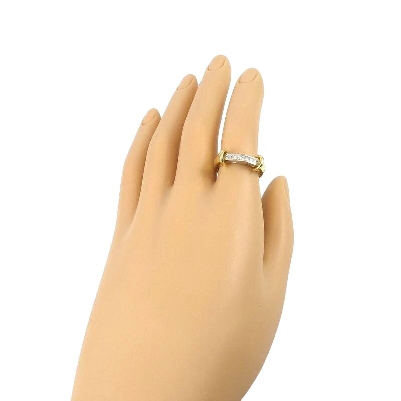 Anillo de oro amarillo sólido de 18 quilates pesado 0,25 TCW diamante natural corte princesa talla 5,5 Foto 4 de 4