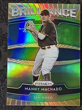 2020 Panini Prizm - Brilliance Neon Orange Prizm #B-9 Manny Machado 54/100