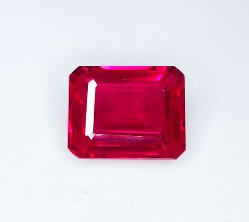 Loose Gemstone 6.97 Ct Natural Red Ruby Certified Madagascar Ruby Gems - Picture 1 of 8