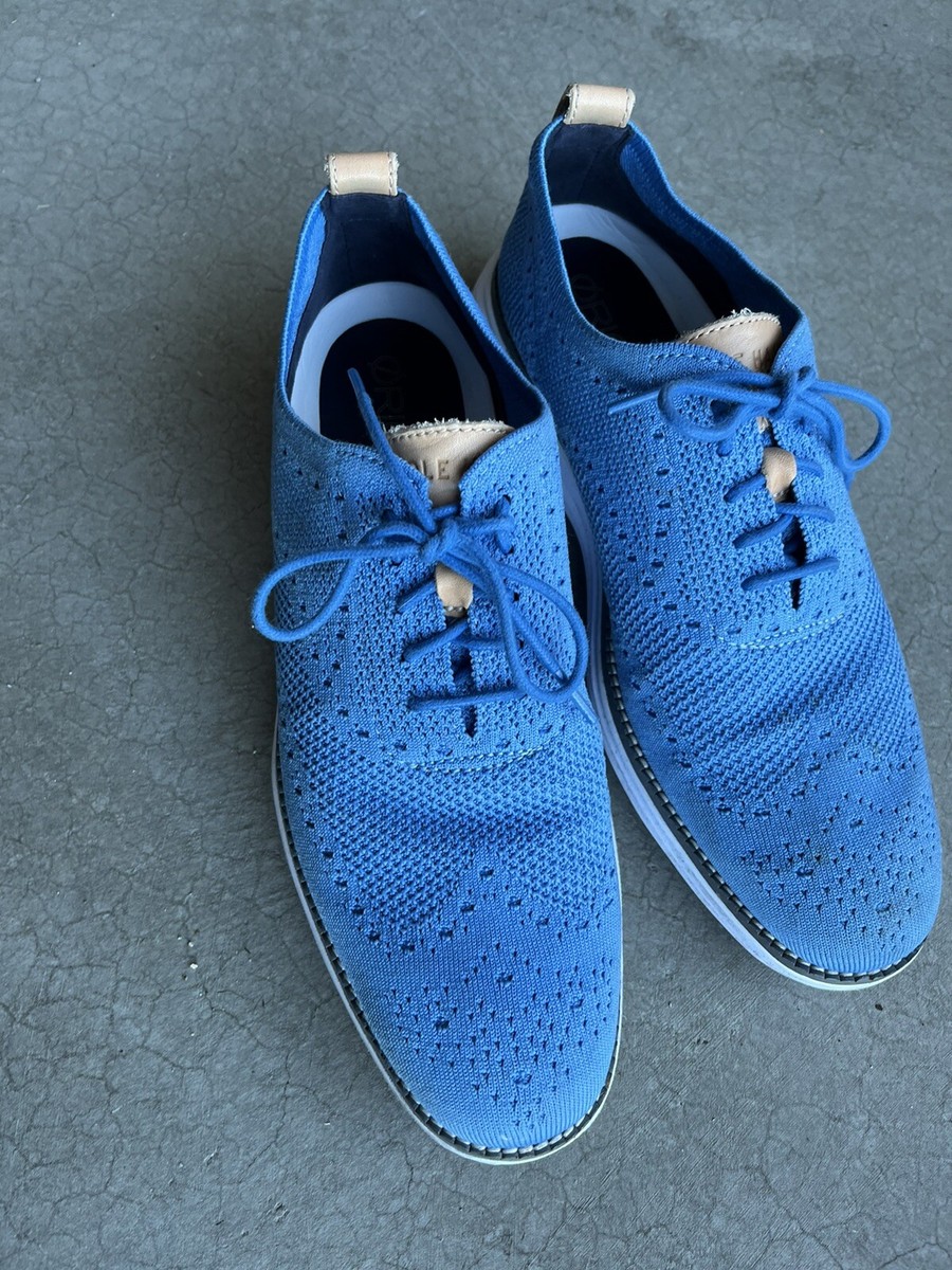 Cole Haan Zerogrand Wingtip Oxford Mens 9 Stitchlite Blue | eBay