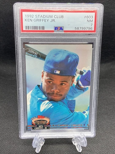 1992 Topps Stadium Club #603 Members Choice Ken Griffey Jr. PSA 7, Seattle HOF
