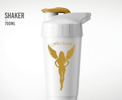 Shaker Fit Mama MHN 700 ml White and Gold MORE Healthy Nutrition MEGA SALE