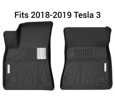 New MOGO by Husky Liners 70441 2018-2019 Tesla 3 Front Floor Mats, Black