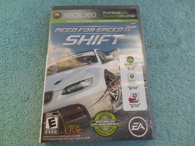 Need for Speed: Shift (Microsoft Xbox 360, 2009) COMPLETE WITH CASE & MANUAL.
