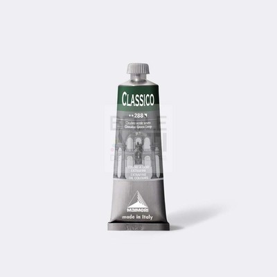 COLORE AD OLIO SERIE CLASSICO DA 60 ml. 288 CINABRO VERDE SCURO