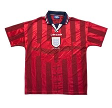 England 1997/99 UMBRO Away Football Shirt M/L Mens 90s Vintage Soccer Jersey