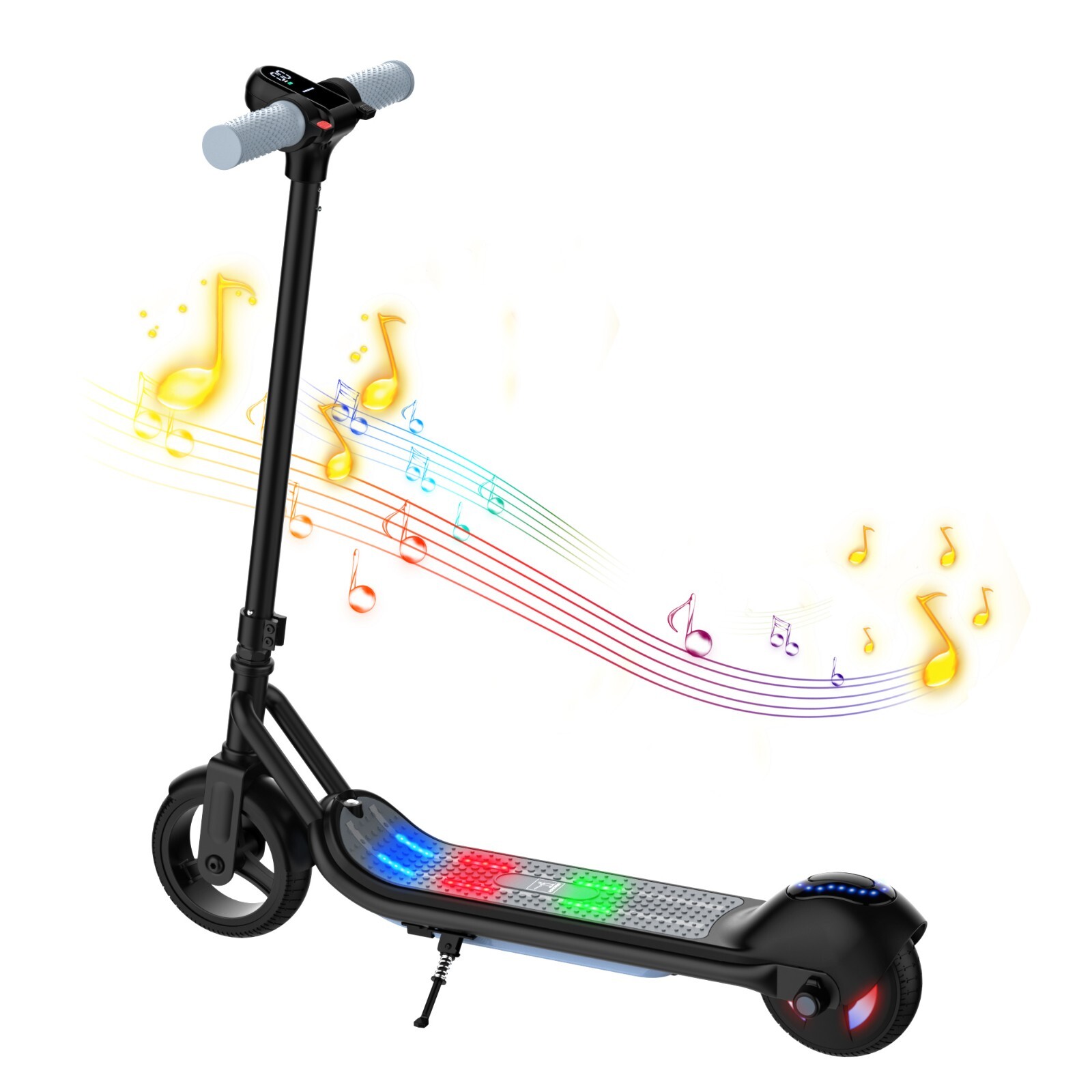 Trottinette électrique enfants Bluetooth le cadeau d'anniversaire lumineux parfait
