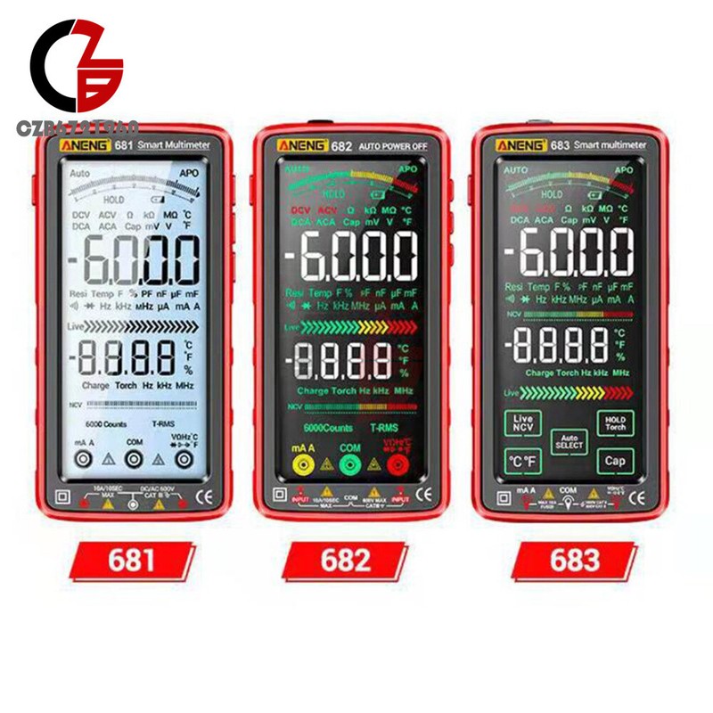 ANENG 683 682 681 Smart Digital Multimeter AC/DC Capacitance Meter Diode Tester