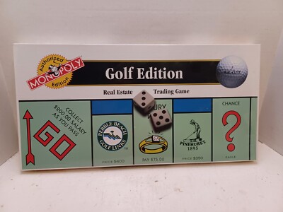 New Sealed Monopoly Golf Edition Board Game 1996