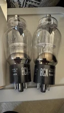 NOS Match Pair Dual D Getter Black Plates 6BG6G POWER TUBES (6L6 Sub) ST GLOBE