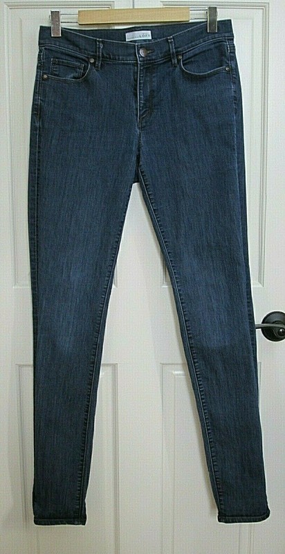 Ann Taylor Loft Modern Skinny Jeans Womens 8 32x32 Distressed Stretch 28-24399