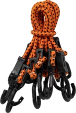 Kotap MABC-18 All- Purpose Adjustable Bungee Cords with Hooks, 18-Inch, Orange/B