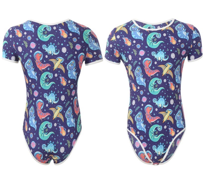 Adult One Piece  bodysuit Snap Crotch Fun Theme