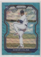 2021 Panini Prizm Teal Wave Prizm Edwar Colina #51 0b3