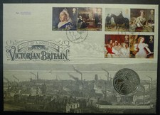2019 Queen Victoria 1819 Five Pounds £5 Royal Mint PNC Stamp Cover
