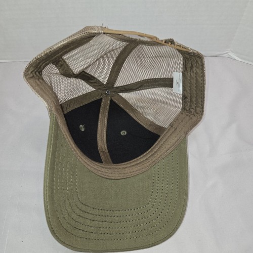 SPRO Leder Patch Mütze Meshback olivgrün neu ohne Etikett verstellbar Snapback Trucker - Bild 5 von 6