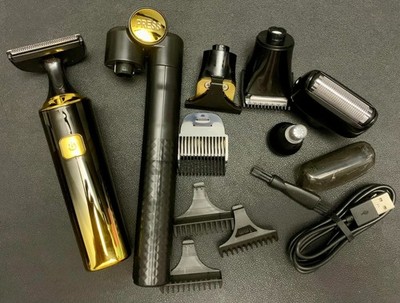 Back Shaver Body Trimmer Hair Groomer 5 in 1 Kit with Extendable Arm USB NIB