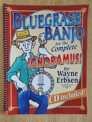 BLUEGRASS BANJO - BANJO TUTOR BOOK - avec CD de lecture - LIVRAISON GRATUITE - Bon nettoyage - Photo 1/4
