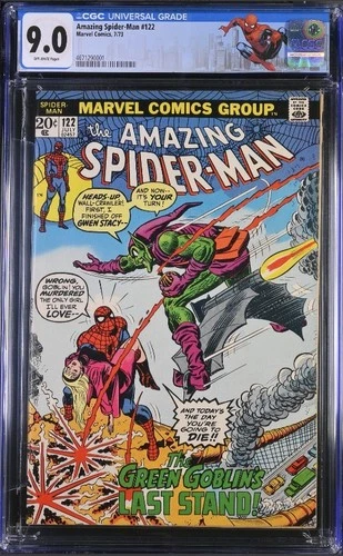 Marvel Comics Amazing Spider-Man #122 CGC 9.0 (1973) "Death" of Green Goblin!