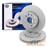 2X Hella Bremsscheibe Hinterachse U.A. FüR Dodge, Jeep