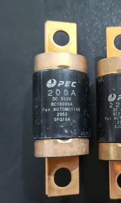 PEC 200A  500VDC 2952 / BC 16000A Fuse   -  Removed from BMW EV battery pack
