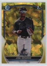 2023 Bowman Chrome Sapphire Edition Prospects Yellow 13/50 Jose Gerardo 4f5