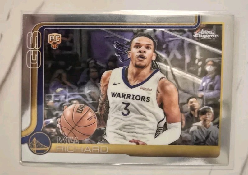 2025-26 Topps Chrome #287 Will Richard Golden State Warriors RC