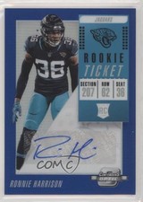 2018 Contenders Optic Rookie Ticket Blue Prizm 17/25 Ronnie Harrison Auto 0c6