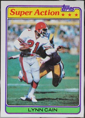 1981 Topps #73 Lynn Cain Football VG