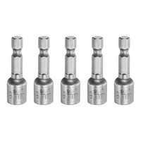 "5X Nuss Antrieb 9Mm 1/4\" 6Kant 1,65\" Magnetisch"