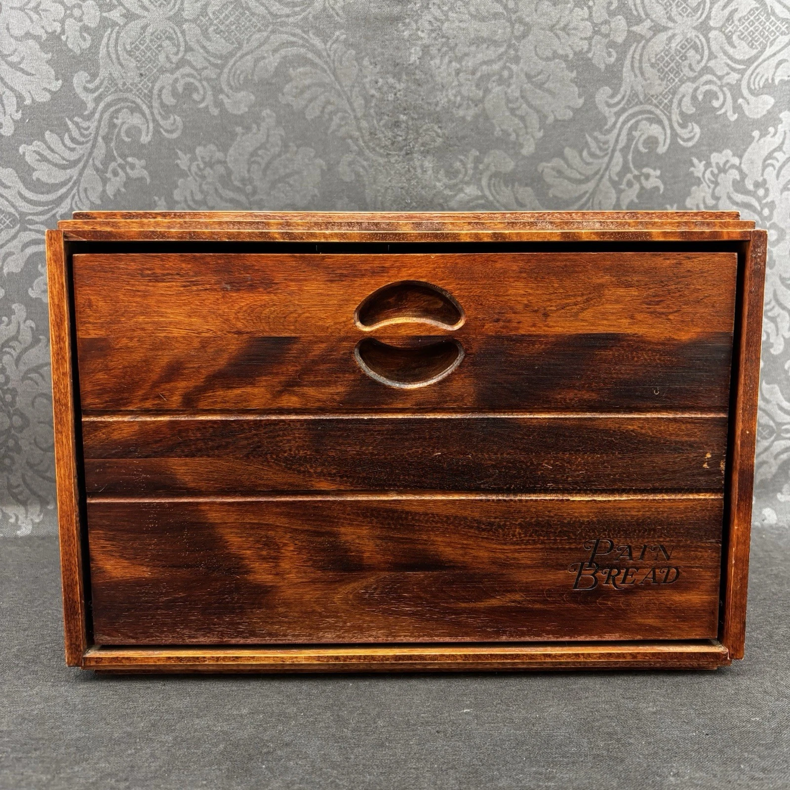 Vintage Baribocraft Wooden Bread Box Red Brown Top Farmhouse Kitchen Canada MCM
Opens in a new windo