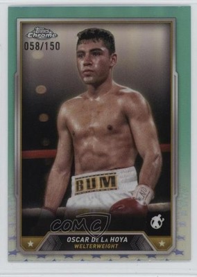2024 Topps Chrome Aqua Refractor 58/150 Oscar De La Hoya #32 0yd6