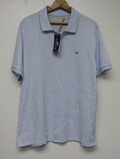 Vineyard Vines Men Sz L Edgartown Polo Jake Heather Blue S/S Shirt New w/ Tags
