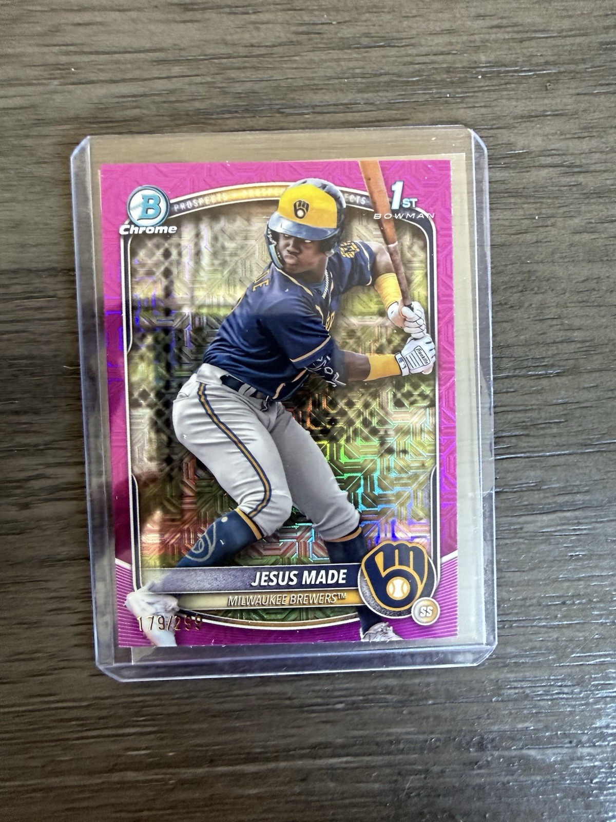 2025 Bowman - Chrome Prospects Jesus Made #BCP-50 Fuchsia Mojo Refractor /299