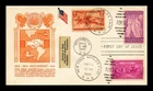 US COVER PAN AMERICAN UNION 50TH ANNIVERSARY FDC SCOTT 895 COMBO DUAL RPO CANCEL